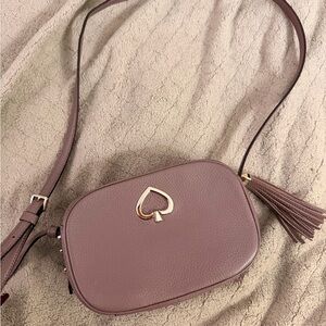 Kate Spade Mauve Crossbody Bag with Tassel
